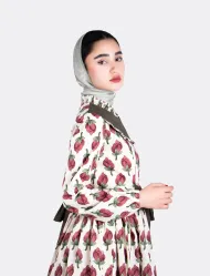 مانتو ساحلی پرنسسی زنانه طرح دار