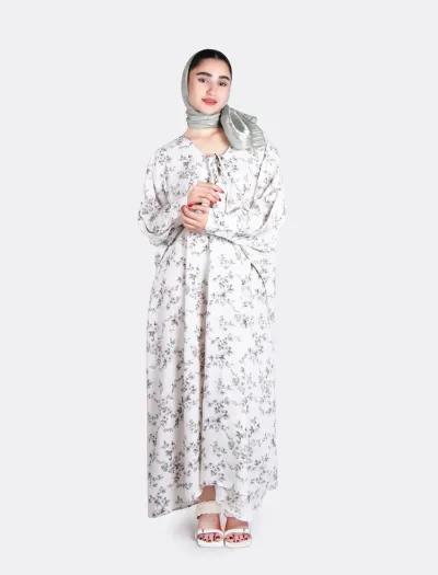 مانتو ساحلی نخی زنانه طرح‌دار