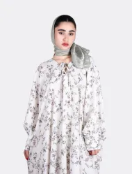 مانتو ساحلی نخی زنانه طرح‌دار