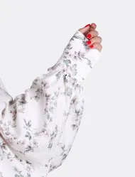 مانتو ساحلی نخی زنانه طرح‌دار