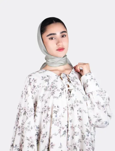 مانتو ساحلی نخی زنانه طرح‌دار