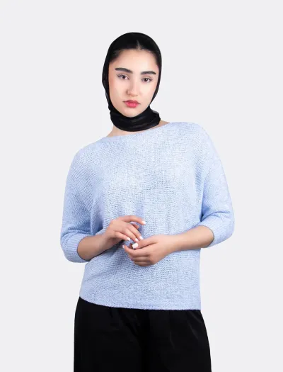 سویتر زنانه کیمانو آبی