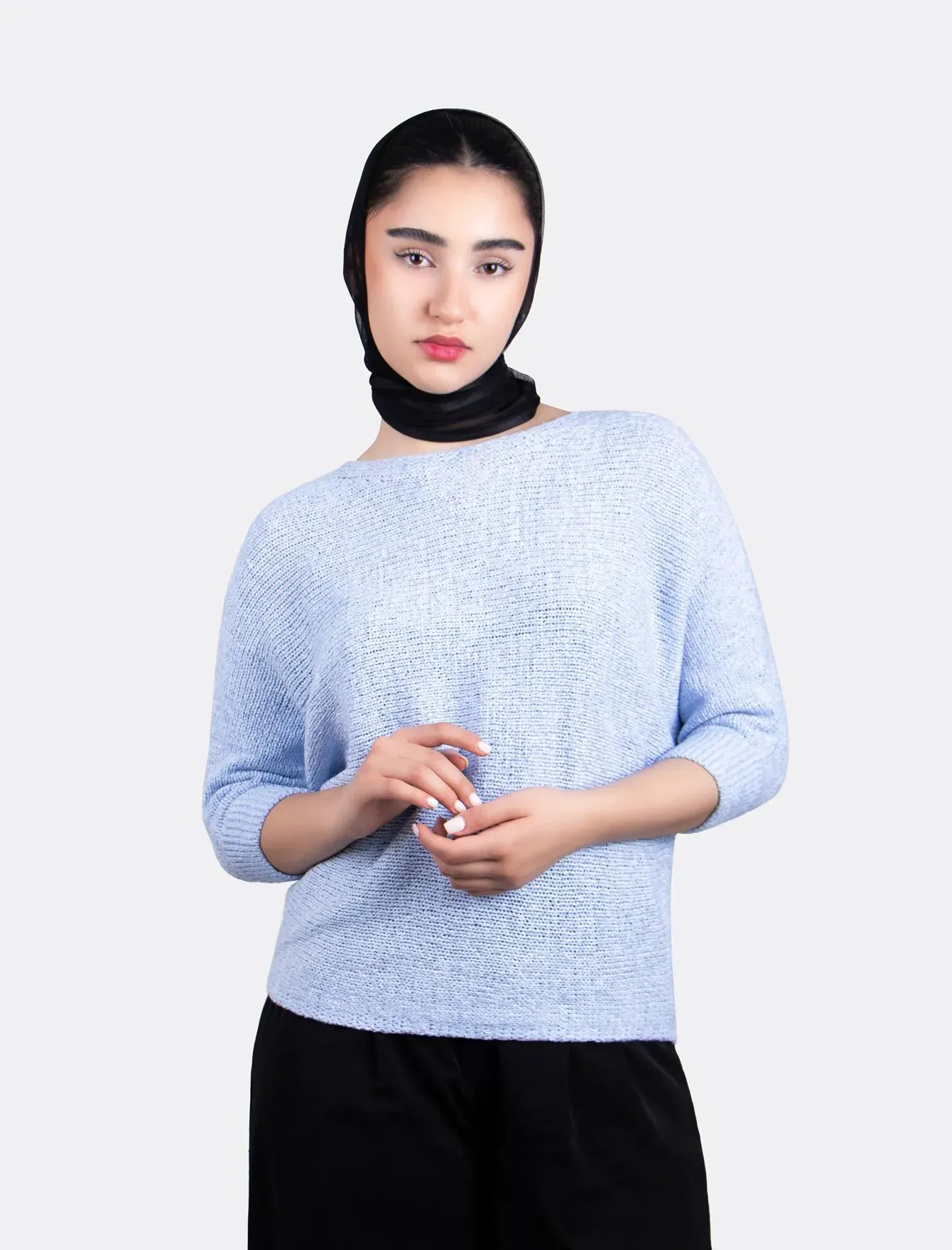 سویتر زنانه کیمانو آبی