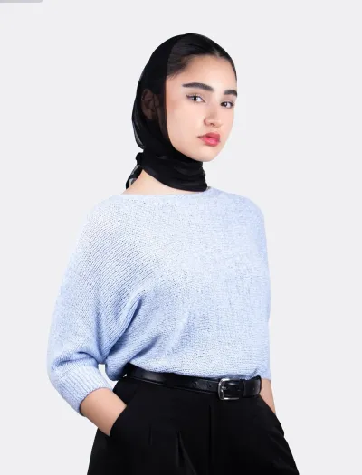 سویتر زنانه کیمانو آبی