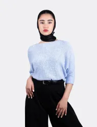 سویتر زنانه کیمانو آبی