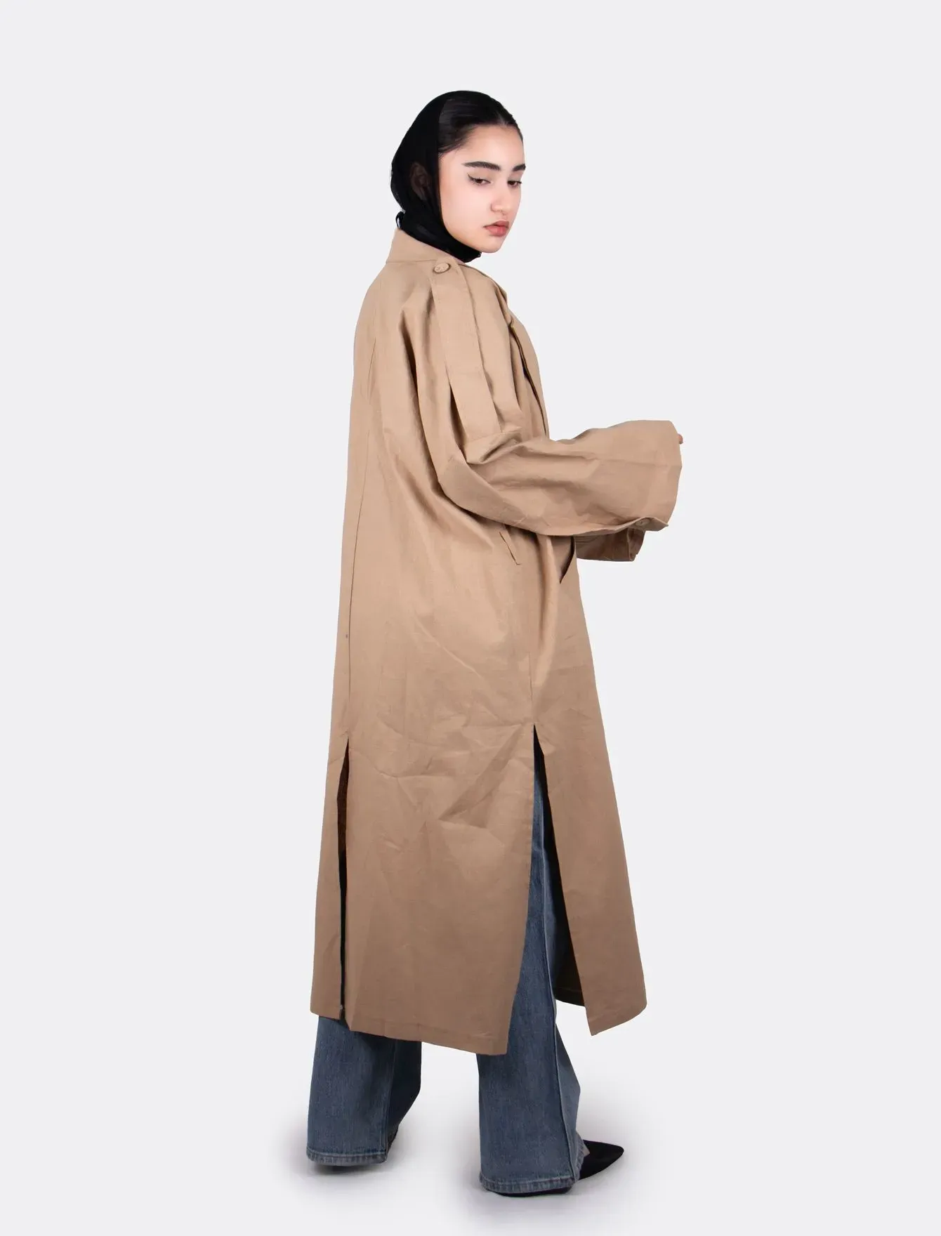 ترنج کت قهوه ای زنانه