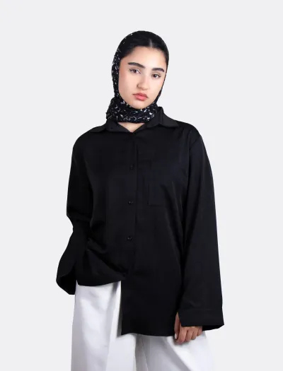 شومیز نخی مشکی