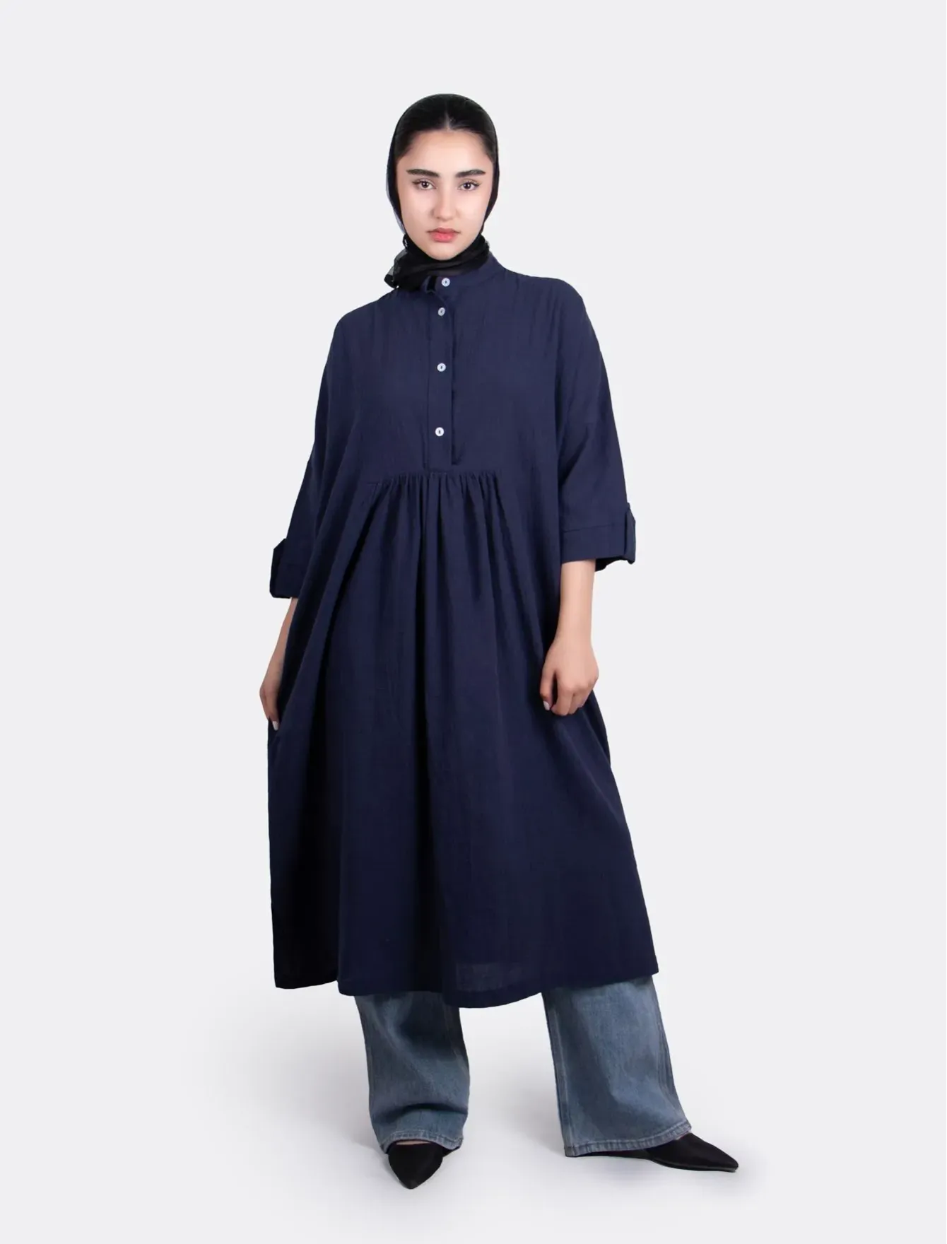 مانتو لنین بلند زنانه