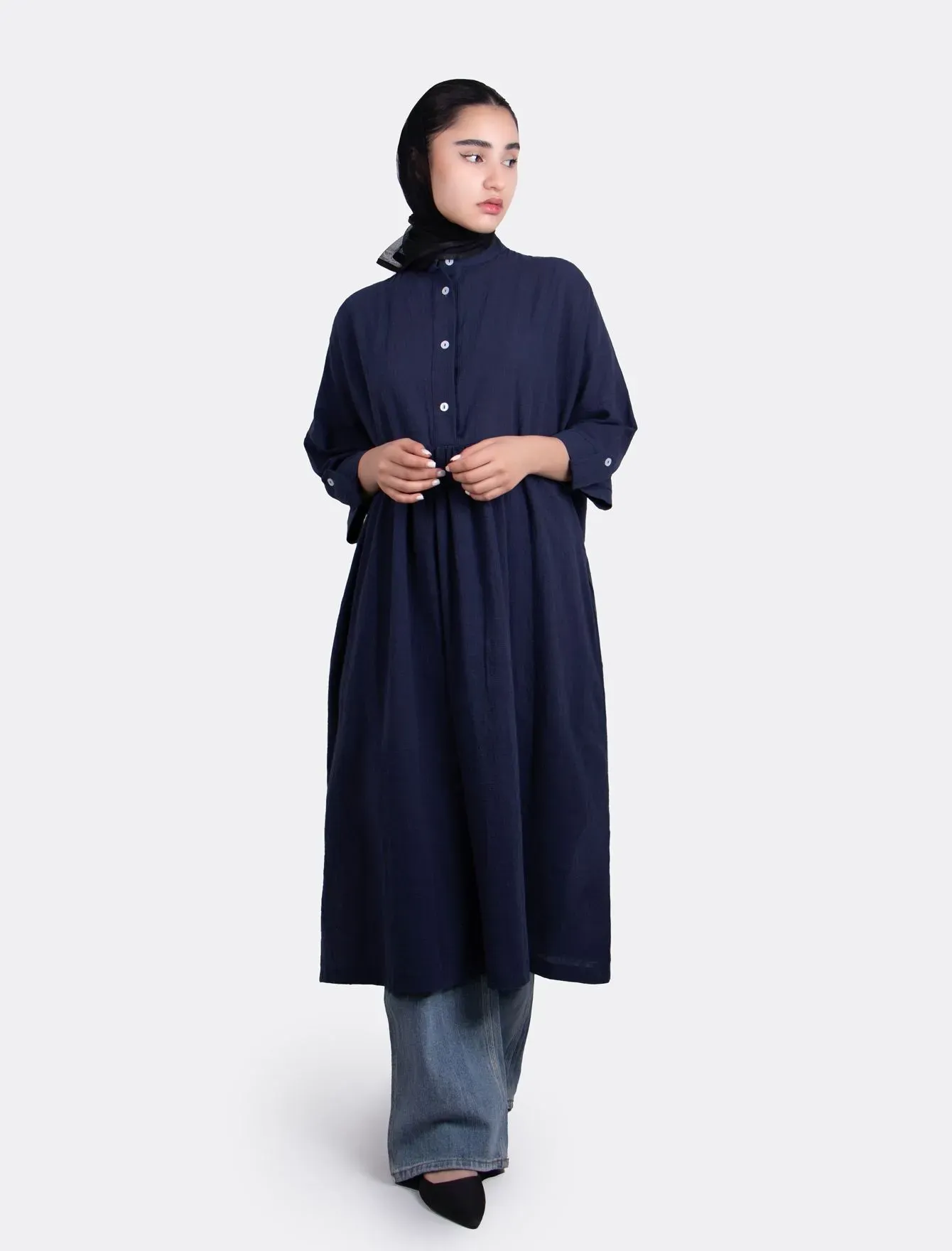 مانتو لنین بلند زنانه