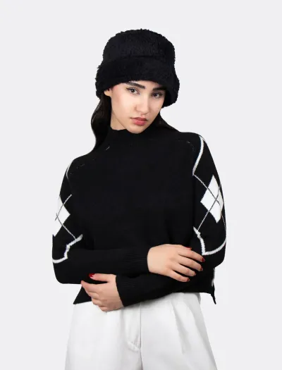 کراپ بافت زنانه طرح لوزی