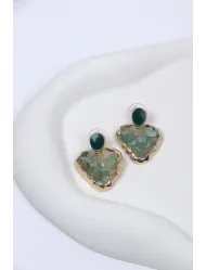 گوشواره سنگی طرح قلب