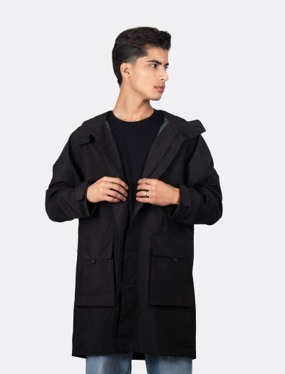 بارانی بلند ساده N692