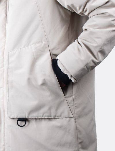 کاپشن بلند کلاهدار مردانه N560