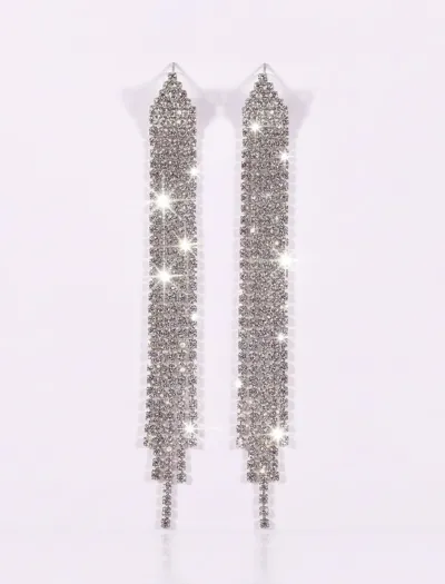 گوشواره آویزی نگین