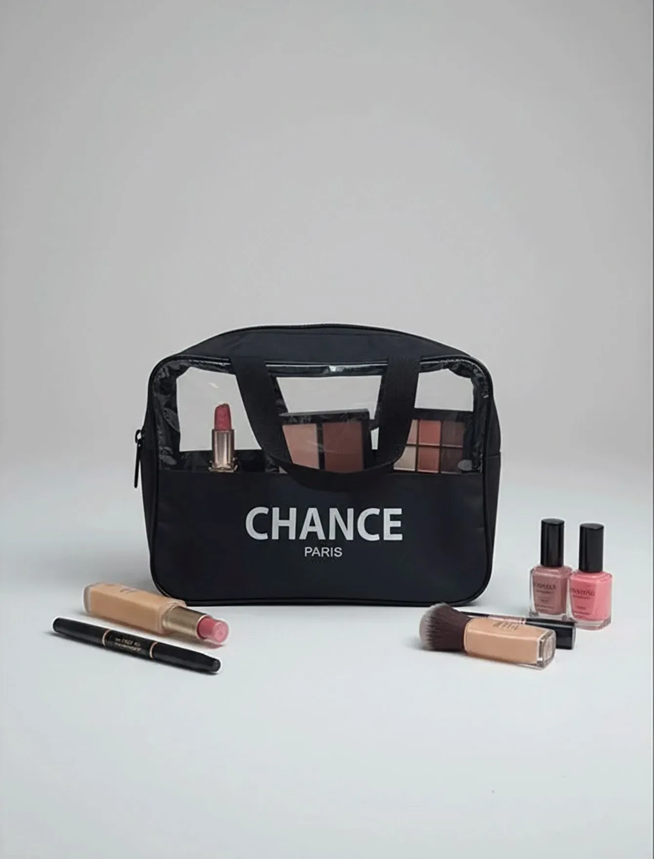 کیف آرایشی نیمه شفاف CHANCE PARIS