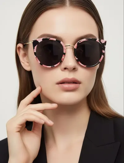 عینک چشم گربه ای طرحدار