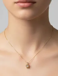 گردنبند تک نگین زنانه
