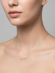 گردنبند پلاک صورت فلکی مینیمال زنانه لوفی