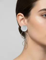 گوشواره مینیمال موجی زنانه