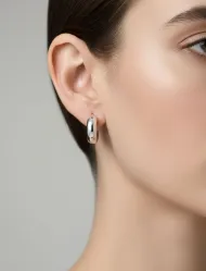 گوشواره حلقه ای براق زنانه