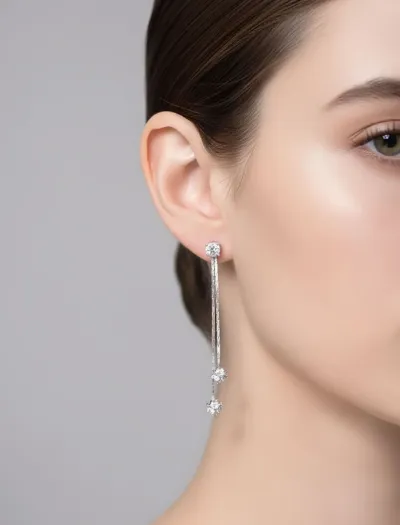 گوشواره بلند آویز ستاره زنانه