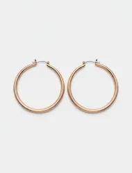 گوشواره حلقه ای زنانه کلاسیک طلایی