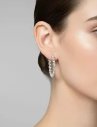 گوشواره حلقه‌ ای زنانه طرح پیچ