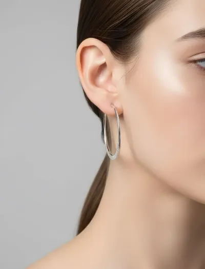 گوشواره حلقه ای مینیمال زنانه