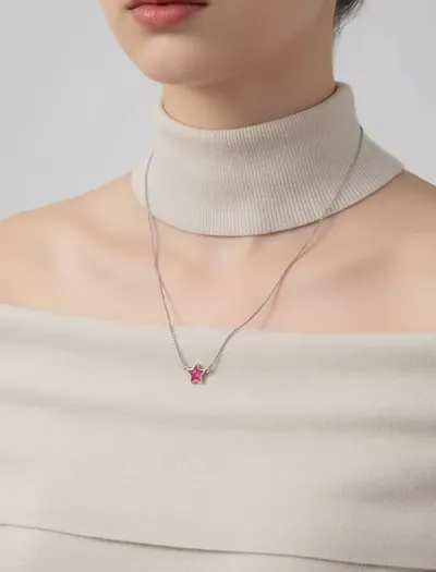 گردنبند ستاره زنانه مینیمال