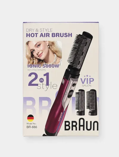 سشوار برس دار براون Braun چرخشی 2 در 1